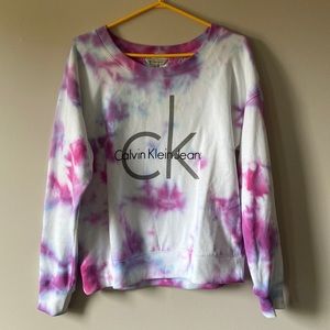 Tie Dye Fleece-Lined Crewneck